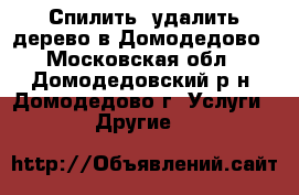 Спилить, удалить дерево в Домодедово - Московская обл., Домодедовский р-н, Домодедово г. Услуги » Другие   